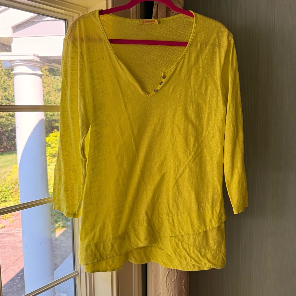 LG Lemon Lime 3/4 Sleeve Blouse